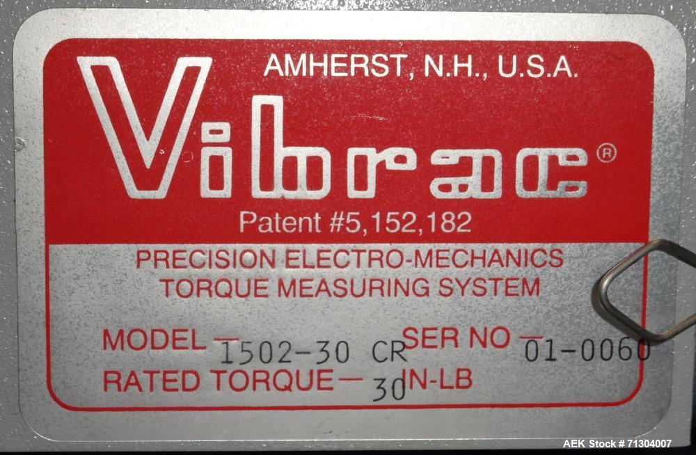 Used- Vibrac Model 1502-30 CR "Torqo" Electronic Torque Tester