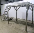 Industrial Mezzanine Work Platform – Combination Scale Support with Safety Rails