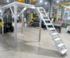 Industrial Mezzanine Work Platform – Combination Scale Support with Safety Rails