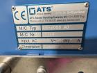 Used ATS-Tanner Banding Systems Ultrasonic Unique Banding Machine, Model US-2000 AD. Arch width 260mm to 900mm, Arch height 180mm to 500mm, band widths 20, 30, 50, 60mm, air supply 6 bar, type of mat...