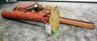 Used Abell-Howe Jib Crane, 1/2 Ton, Carbon Steel. Floor mounting. Approximate 117