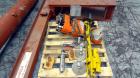 Used Abell-Howe Jib Crane, 1/2 Ton, Carbon Steel. Floor mounting. Approximate 117