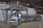 Used The stainless steel platform last used to mount Ishida 16 head combination scale above a Laudenberg FBM 22 horizontal form fill and seal machine. Has stairs and hand rails.