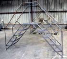 Used- Carbon Steel Ballymore Packaging Line Walk & Cross Over Stairs