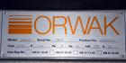 Used Orwak Model 5010 Automatic Top Load Baler