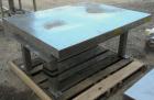 Used- Southworth Products Lift Table, Model LS2-36. Capacity 2000 pounds. 304 Stainless steel skirt platform 54