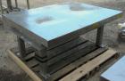 Used Southworth Products Lift Table, Model LS2-36. Capacity 2000 pounds. 304 Stainless steel skirt platform 54