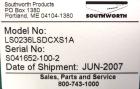Used Southworth Systems Pallet Lift. Machine is rated at a 2000 lb capacity. Has a lift area of 48