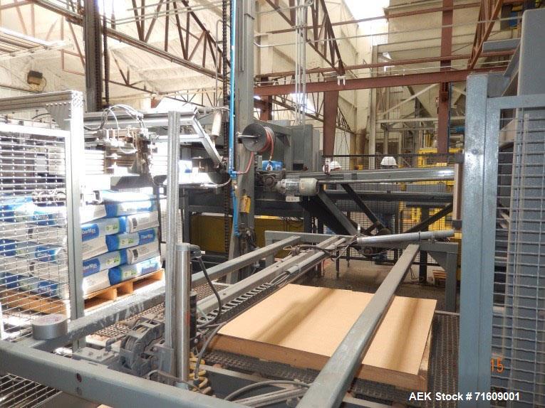 Used Zygot Low Level Palletizer System (Up to 900 Bags per hour).