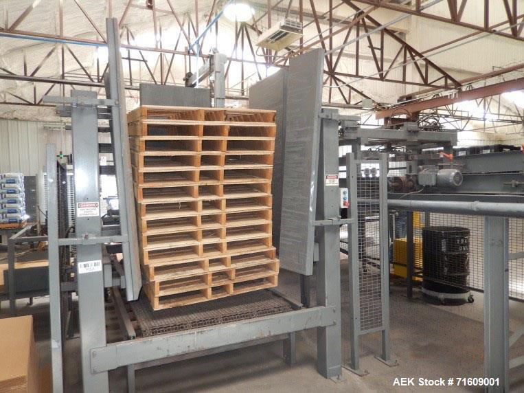 Used Zygot Low Level Palletizer System (Up to 900 Bags per hour).