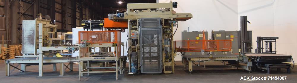 Used Packaging Systems International 2200 Automatic Bag Palletizing System and 