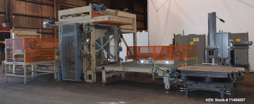 Used Packaging Systems International 2200 Automatic Bag Palletizing System and 