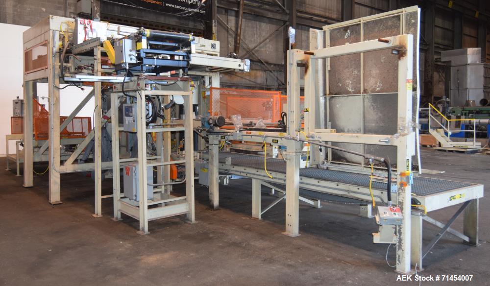 Used Packaging Systems International 2200 Automatic Bag Palletizing System and 