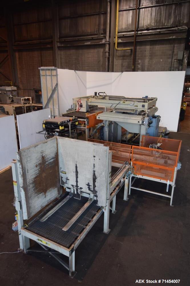 Used Packaging Systems International 2200 Automatic Bag Palletizing System and 