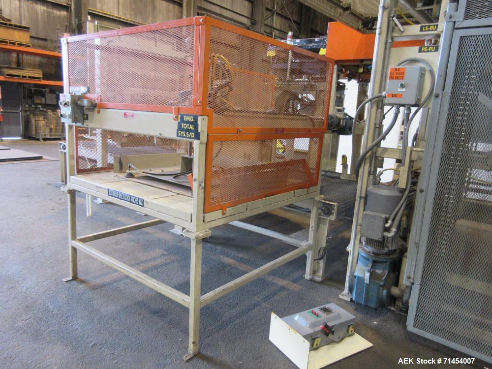 Used Packaging Systems International 2200 Automatic Bag Palletizing System and 