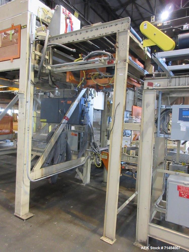 Used Packaging Systems International 2200 Automatic Bag Palletizing System and 