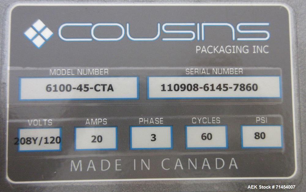 Used Packaging Systems International 2200 Automatic Bag Palletizing System and 