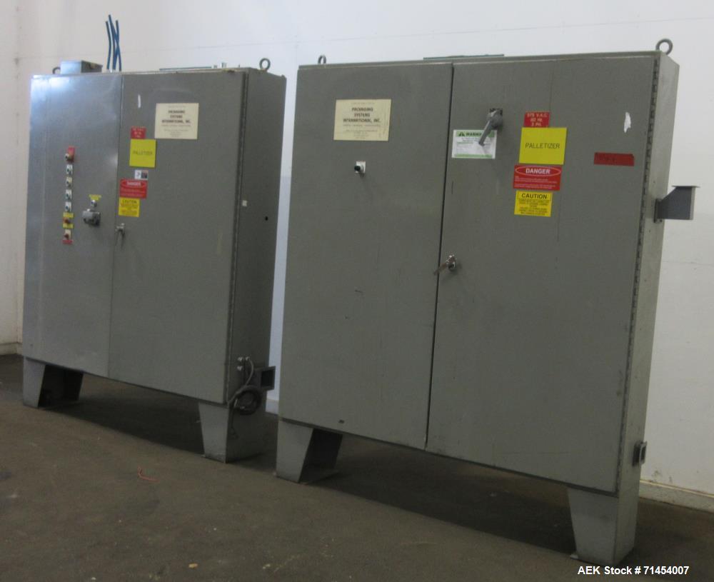 Used Packaging Systems International 2200 Automatic Bag Palletizing System and 