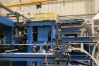 Used Master Conveyor Corporation Automated Palletizer System with Pallet Wrapper, Metal Detector & Conveyors