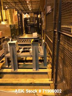Unused- ABC, Model 72A Case Palletizer. Has product timing infeed conveyor, 25" wide row forming conveyor with case turner. ...
