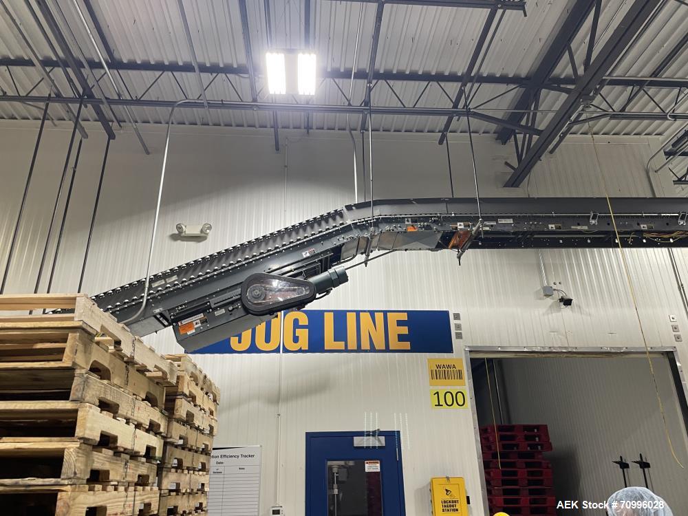 Used Alvey Series 780 Compact Automatic Full Case Palletizer. Capable of speeds up to 50 cases per minute. Includes pallet feeder, tier/slip sheet placer. Allen Bradley Compact Logix L326 PLC Control...