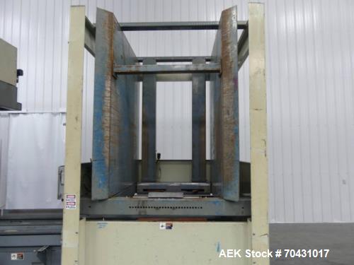 Pre-Owned Alvey 880 Case Palletizing System – Bi-Parting Stripper Plate, Painted Steel Frame