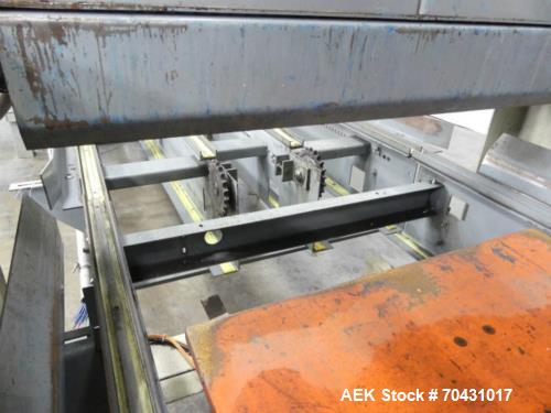 Pre-Owned Alvey 880 Case Palletizing System – Bi-Parting Stripper Plate, Painted Steel Frame