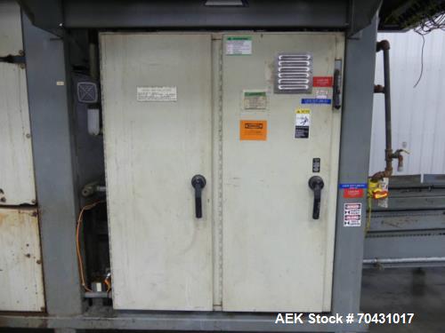 Pre-Owned Alvey 880 Case Palletizing System – Bi-Parting Stripper Plate, Painted Steel Frame