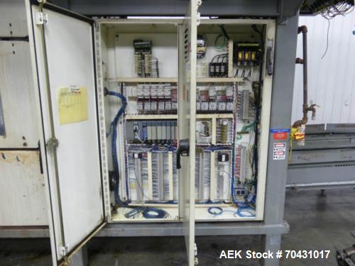 Pre-Owned Alvey 880 Case Palletizing System – Bi-Parting Stripper Plate, Painted Steel Frame