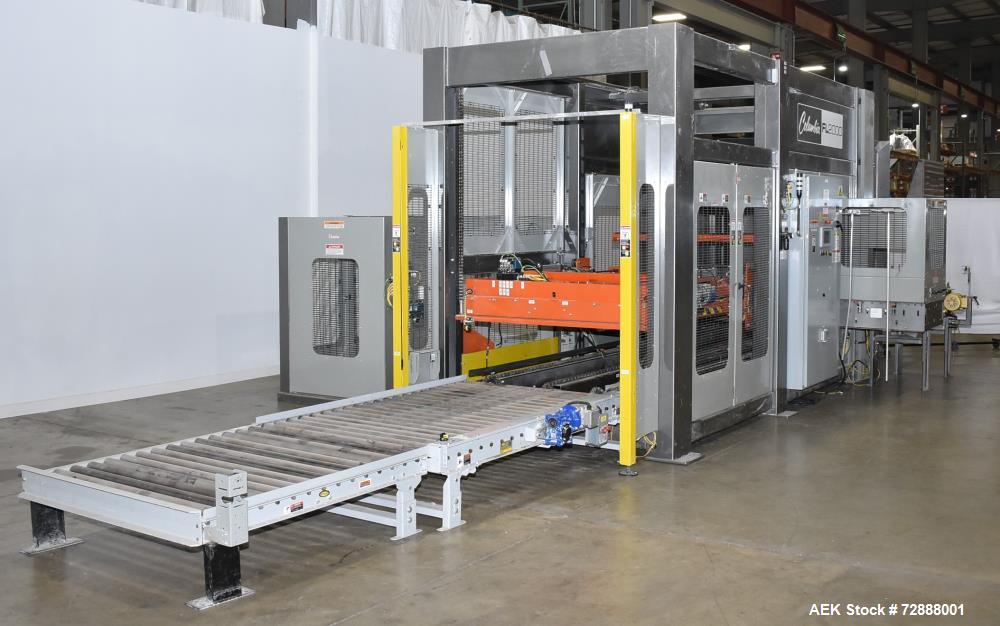 Columbia FL2000 Floor Level Palletizer with Slip Sheet Dispenser