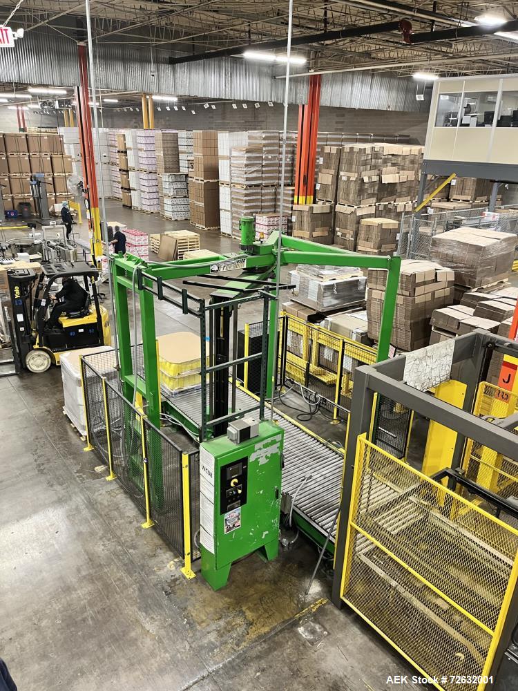 Used Columbia Full Case Floor Level Palletizer, Model FL100-LR-AB-0411. Include