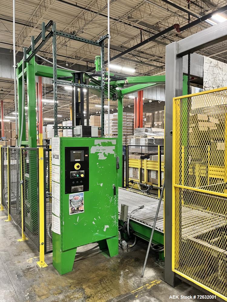 Used Columbia Full Case Floor Level Palletizer, Model FL100-LR-AB-0411. Include