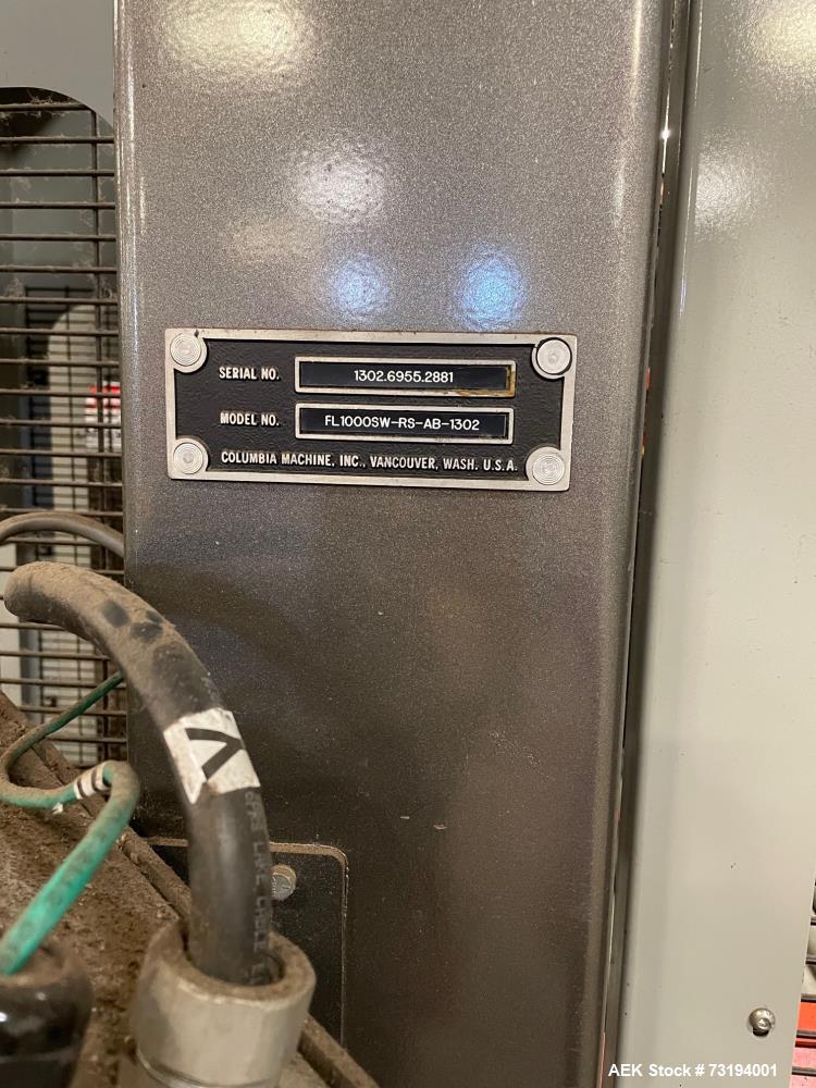 Columbia Model FL1000 Floor Level Case Palletizer.