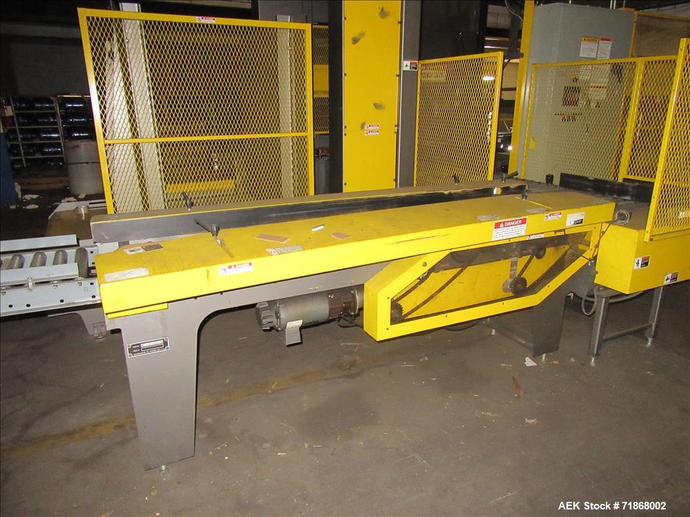 Used Columbia Model FL100 Automatic Low Level  Case Palletizer.