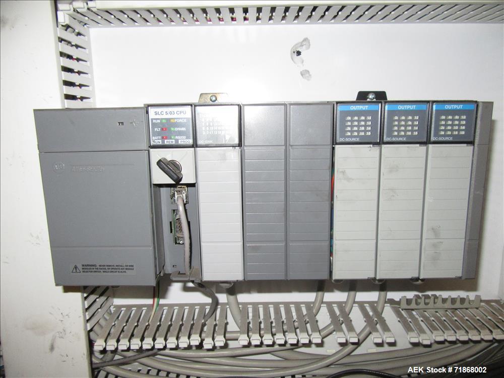 Used Columbia Model FL100 Automatic Low Level  Case Palletizer.