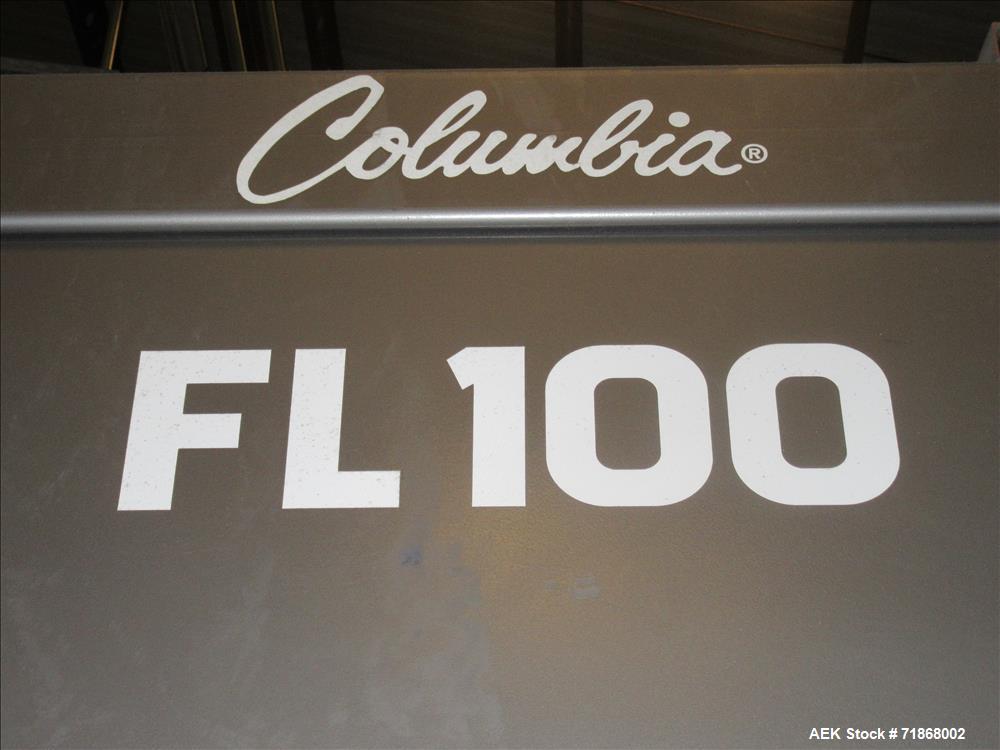 Used Columbia Model FL100 Automatic Low Level  Case Palletizer.