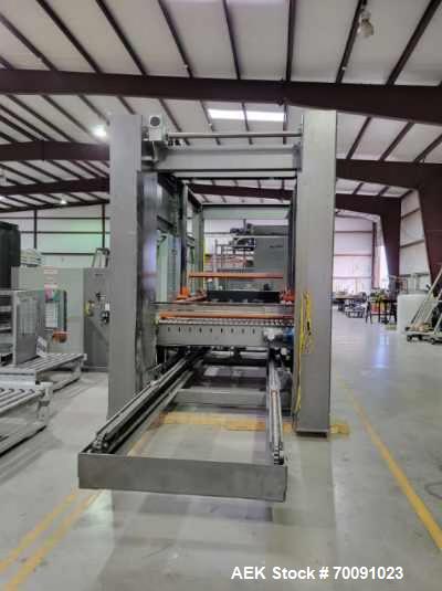 Used Columbia Model FL2000 Floor Level Palletizer