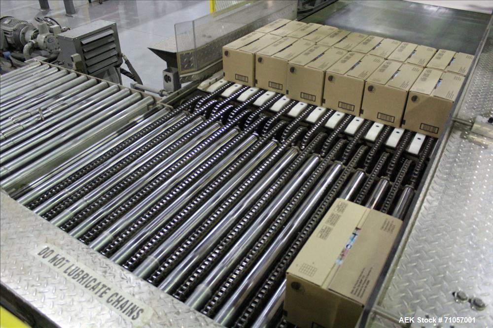 Used Columbia Model 610 Low Level Palletizer with Slip Sheet