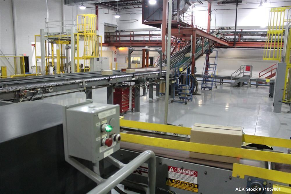 Used Columbia Model 610 Low Level Palletizer with Slip Sheet