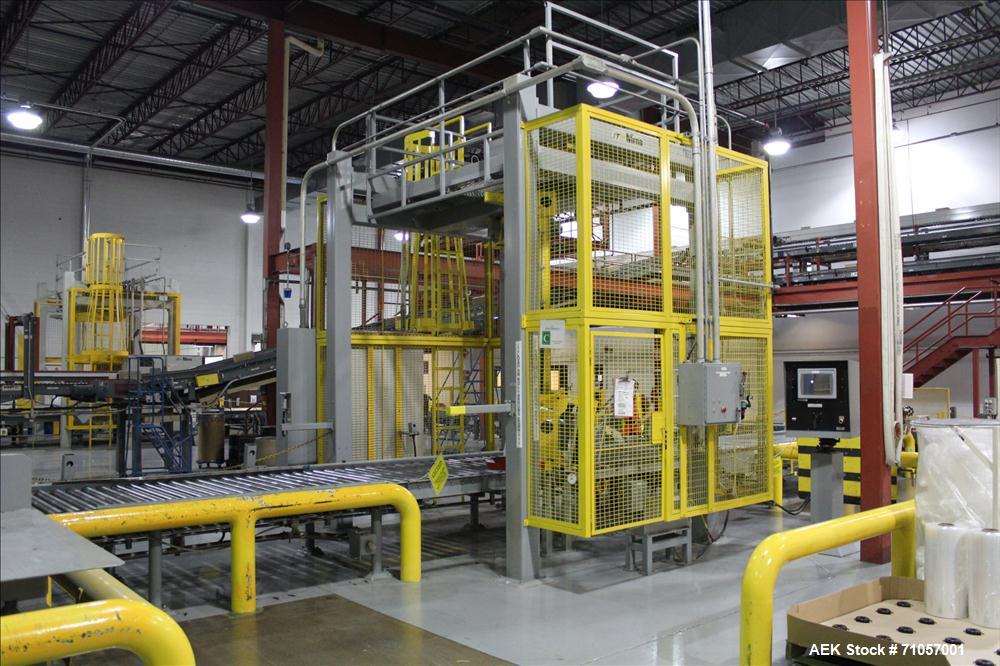 Used Columbia Model 610 Low Level Palletizer with Slip Sheet