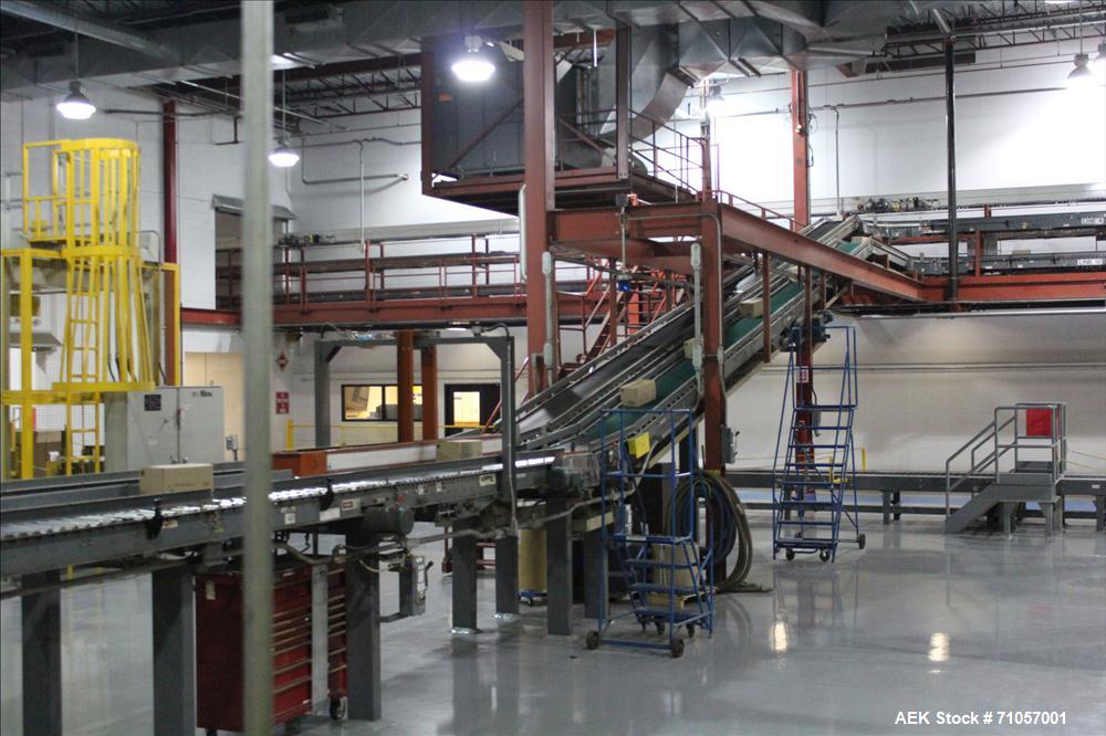 Used Columbia Model 610 Low Level Palletizer with Slip Sheet