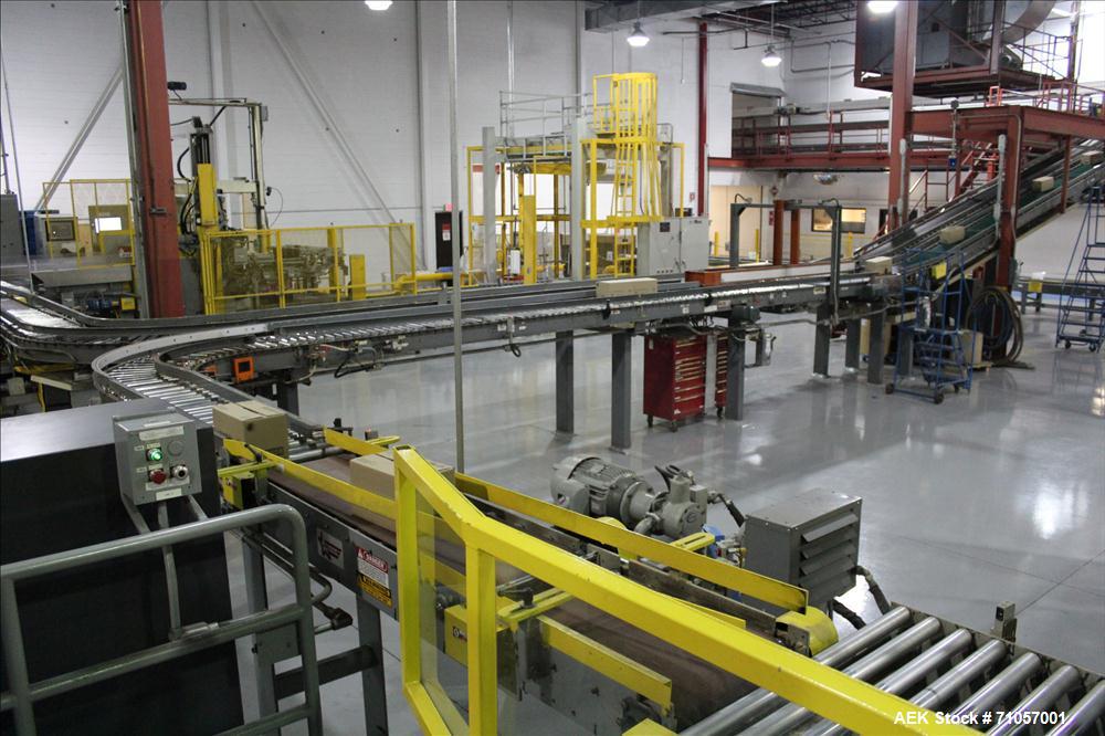 Used Columbia Model 610 Low Level Palletizer with Slip Sheet