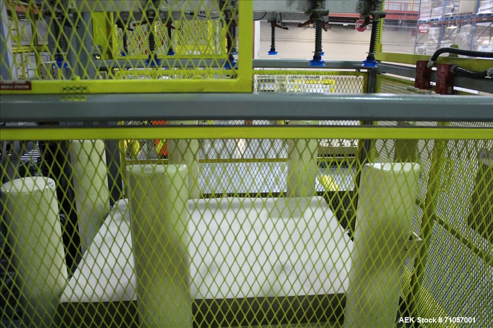 Used Columbia Model 610 Low Level Palletizer with Slip Sheet