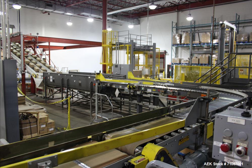 Used Columbia Model 610 Low Level Palletizer with Slip Sheet