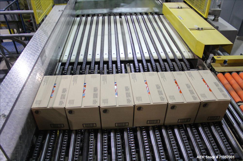 Used Columbia Model 610 Low Level Palletizer with Slip Sheet