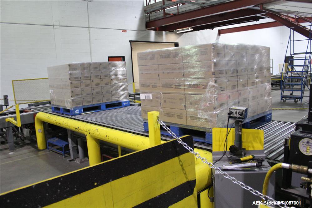 Used Columbia Model 610 Low Level Palletizer with Slip Sheet