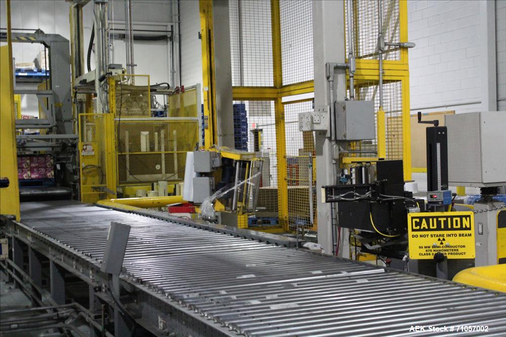 Used Columbia Model 610 Low Level Palletizer with Slip Sheet