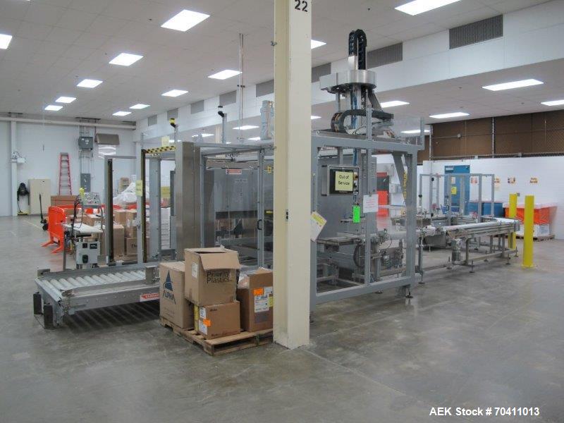 Used Skinetta Pac-Systems PALTEQ 1400 Automatic Palletizer.