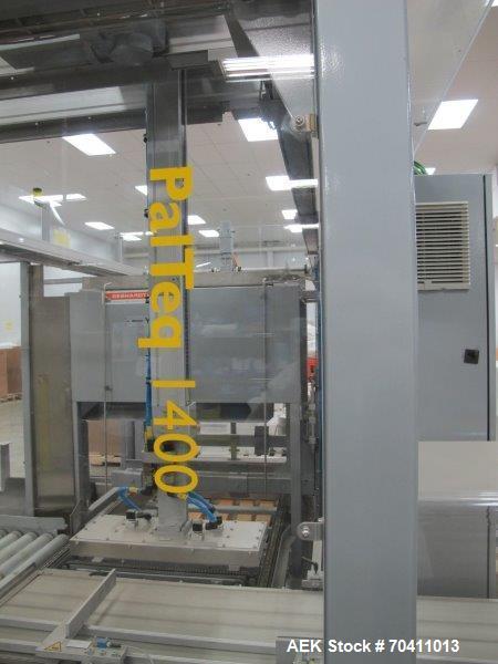 Used Skinetta Pac-Systems PALTEQ 1400 Automatic Palletizer.