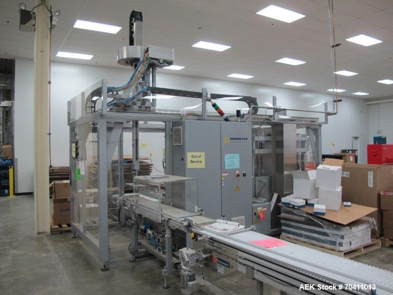 Used Skinetta Pac-Systems PALTEQ 1400 Automatic Palletizer.
